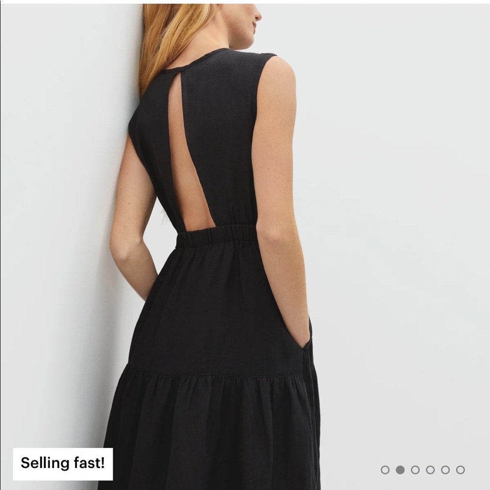 Everlane Linen Open Back Dress